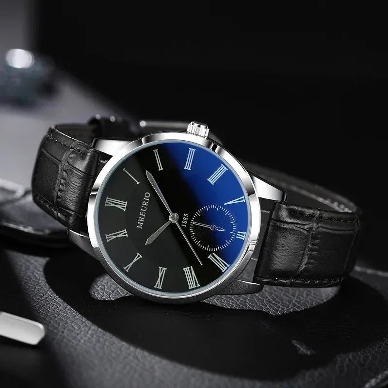 Business Fashion Men's Watch with Blue Light Belt